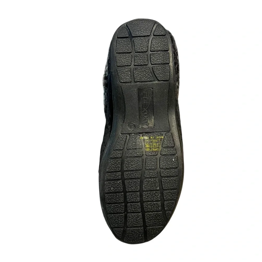 Flexus by Spring Step NEW Sleeper Black Quilted Women’s Slipper SZ 5 - Picture 6 of 8